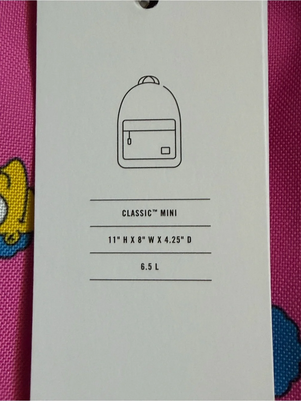 Herschel Supply Company Marge Simpson Pink Backpack with Blue Marge Pattern